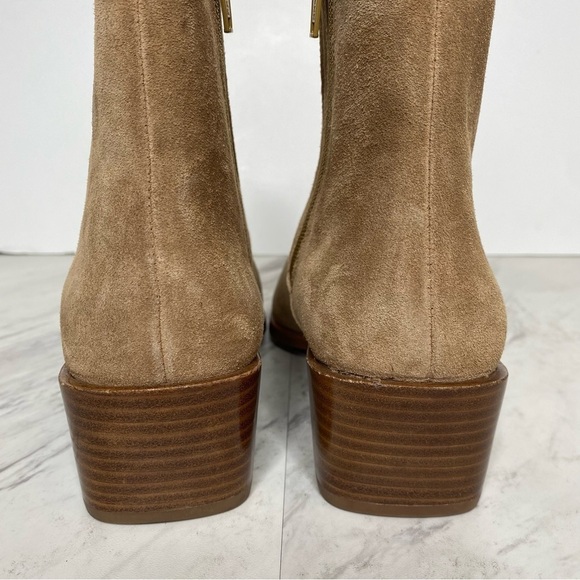 Rag & Bone Rover Zip Tan Suede Bootie 39.5 - Picture 4 of 16